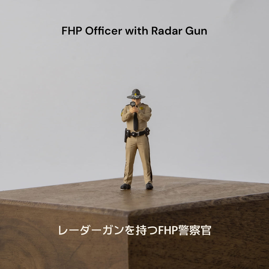 1:64 Florida Highway Patrol Officers & Highway Sign Model Set