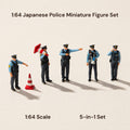 1:64 Japanese Police Miniature Figure Set