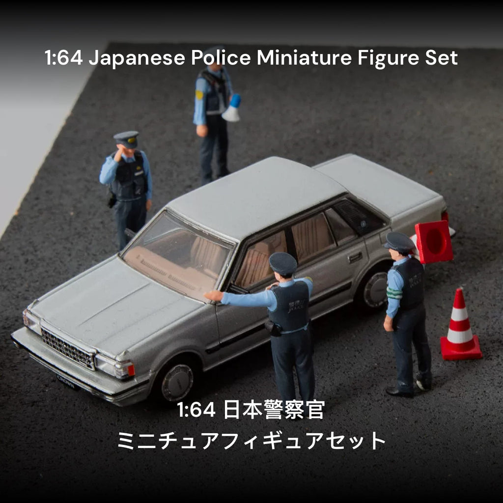 1:64 Japanese Police Miniature Figure Set