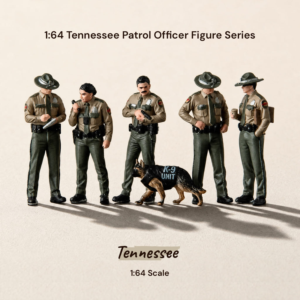 1:64 Tennessee Patrol Officer Figure Series