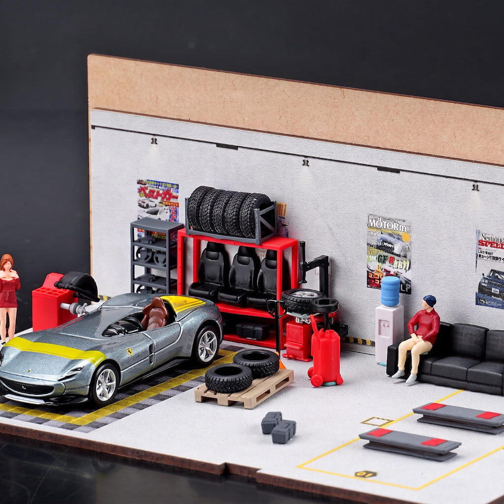 1:64 Scale Garage Tool & Accessory Set
