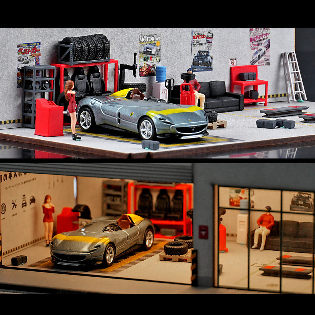 1:64 Scale Garage Tool & Accessory Set