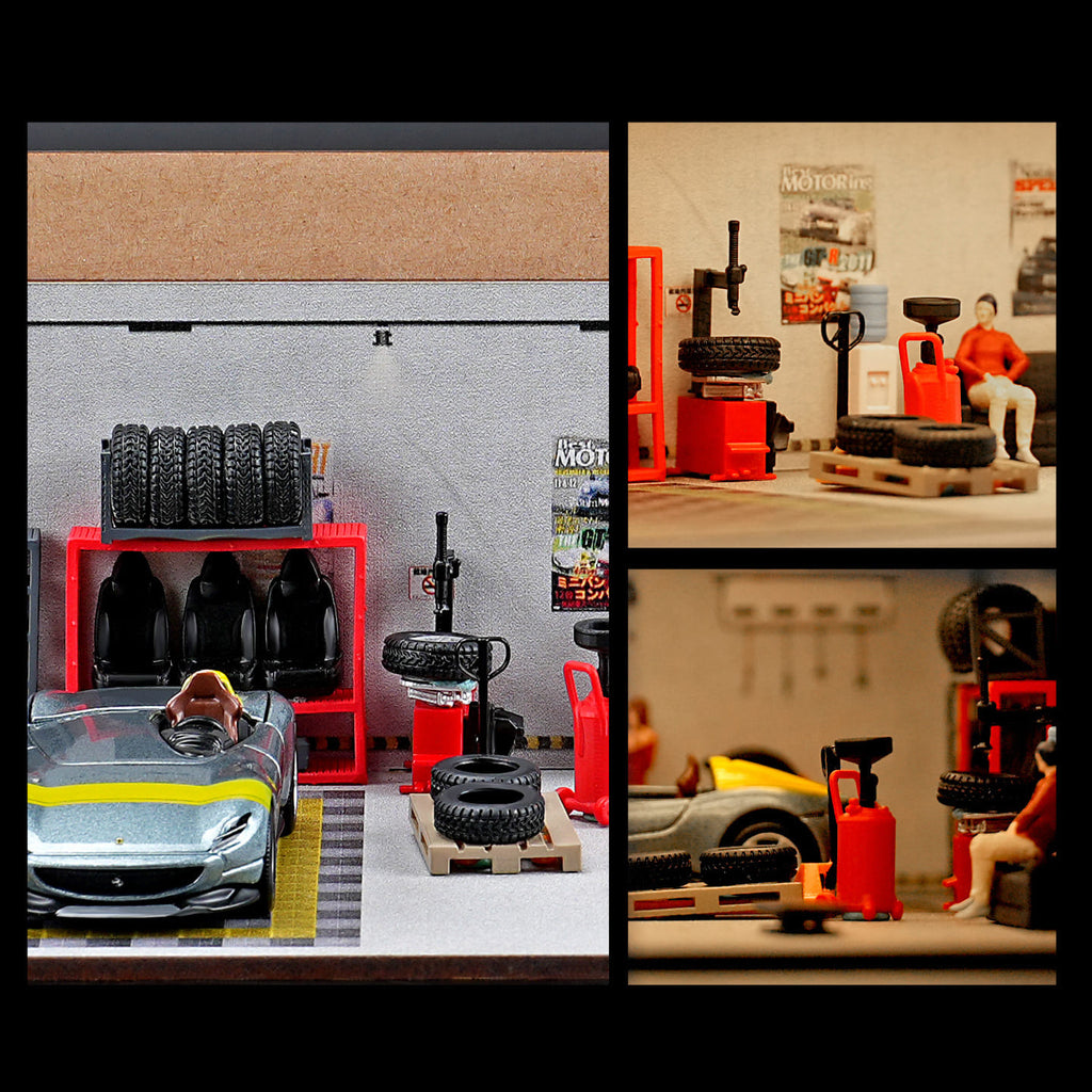 1:64 Scale Garage Tool & Accessory Set