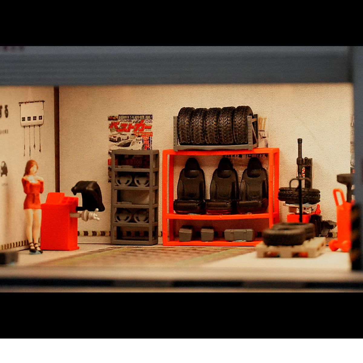 1:64 Scale Garage Tool & Accessory Set
