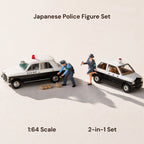 1:64 Japanese Police Figure Scene Set