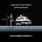 1:64 Japanese Police Figure Scene Set
