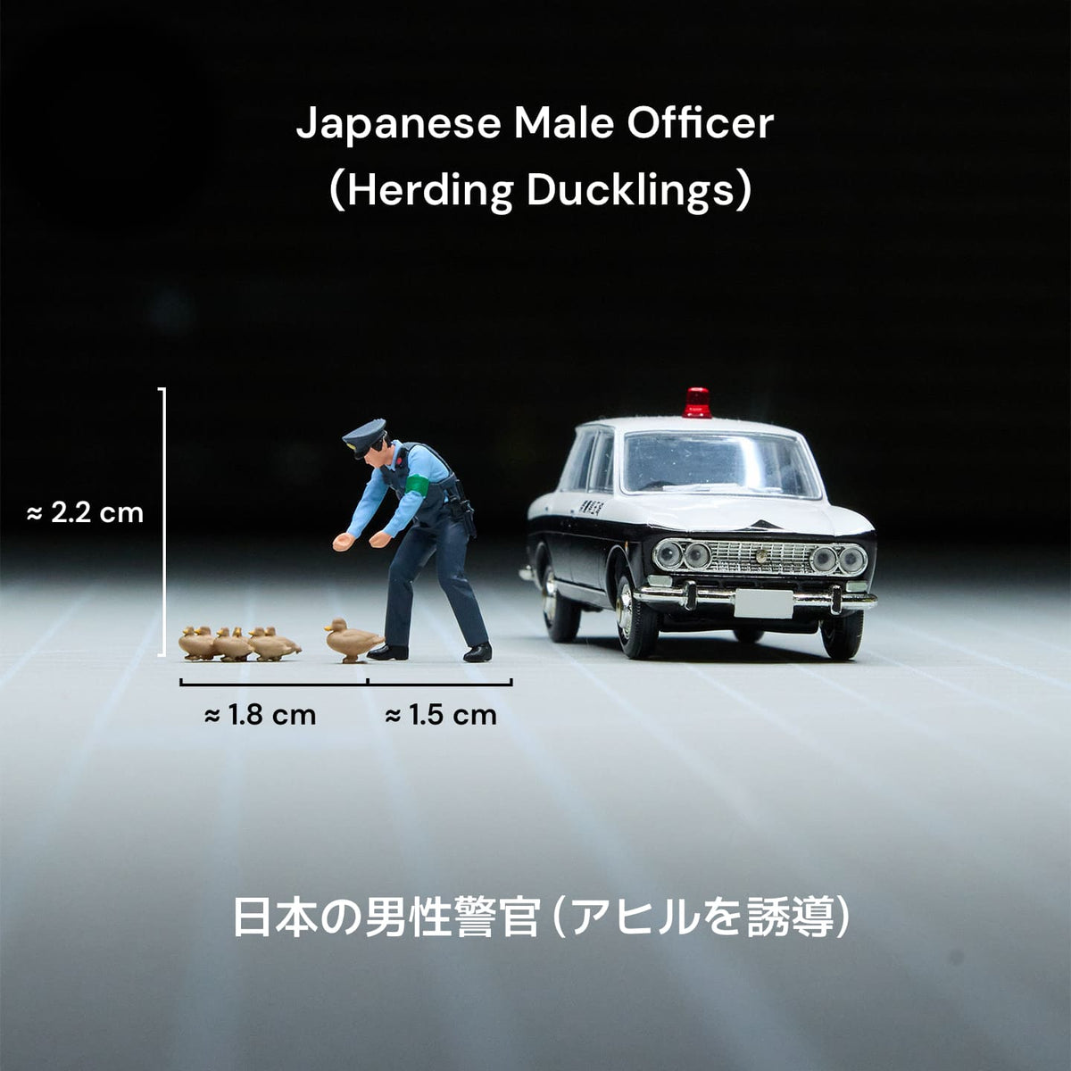 1:64 Japanese Police Figure Scene Set