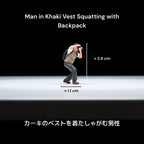 1:64 Scale Photographer Miniature Figure Set
