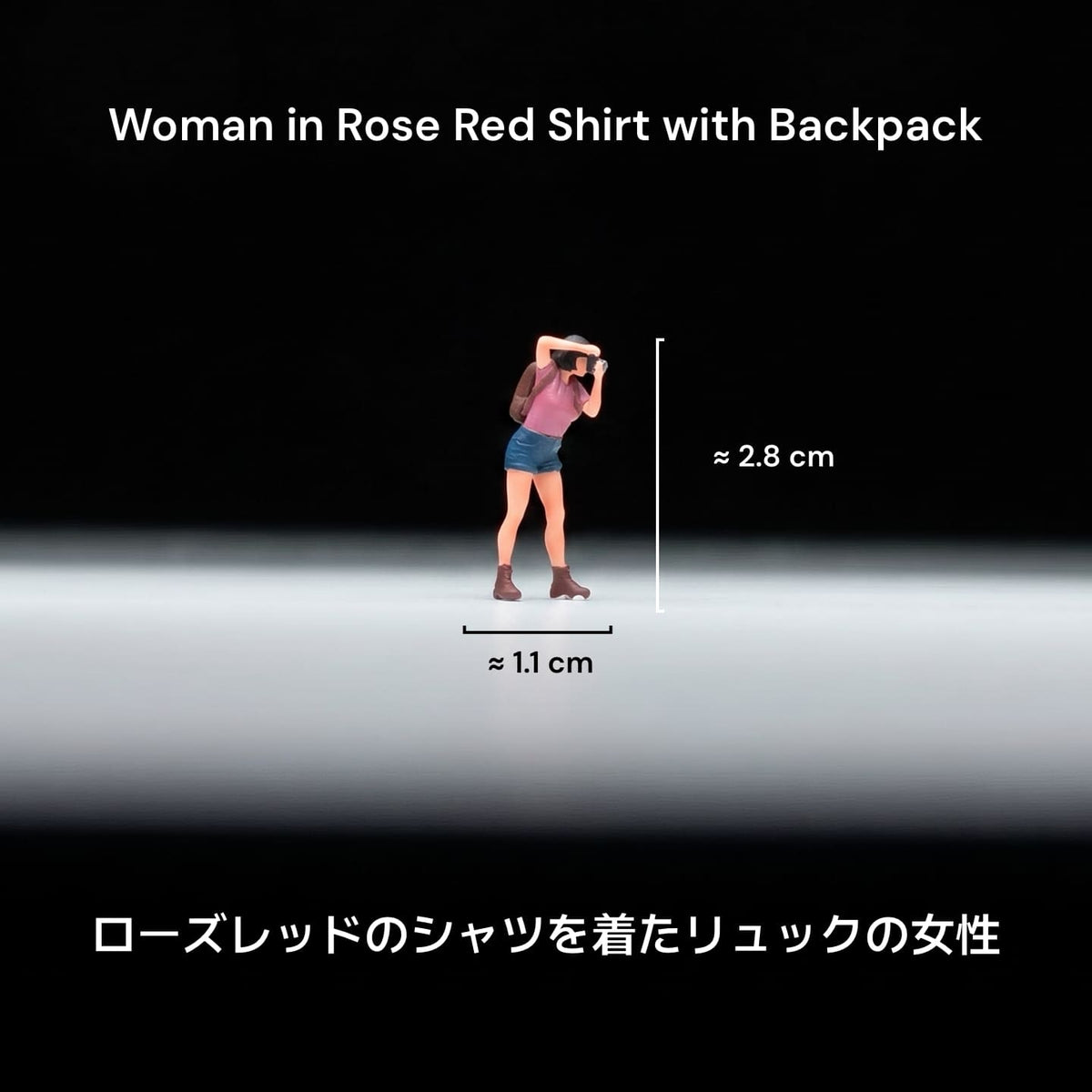 1:64 Scale Photographer Miniature Figure Set