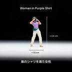 1:64 Scale Photographer Miniature Figure Set