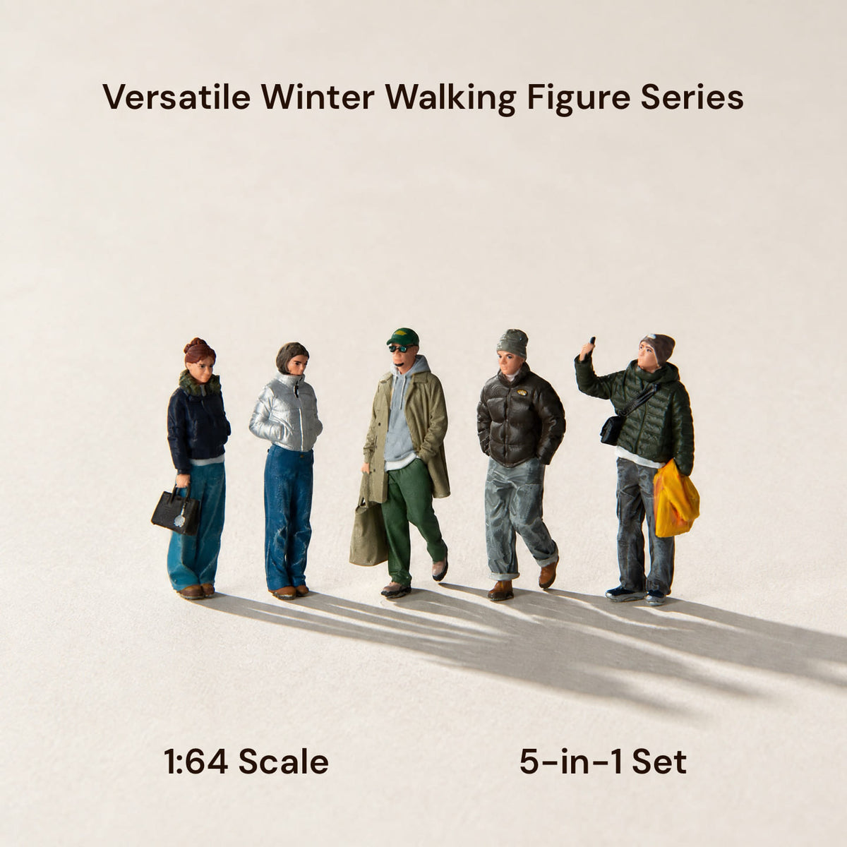 1:64 Versatile Winter Walking Figures Series