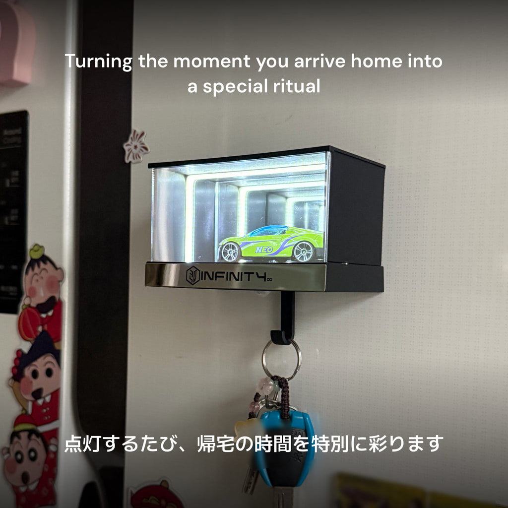 InfinityCase 64 - Mirror Wall Display & Key Hanger