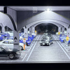Type-B 1:64 Scale Underground Parking Garage (LED & Mirror)