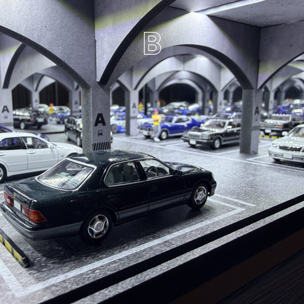 Type-B 1:64 Scale Underground Parking Garage (LED & Mirror)