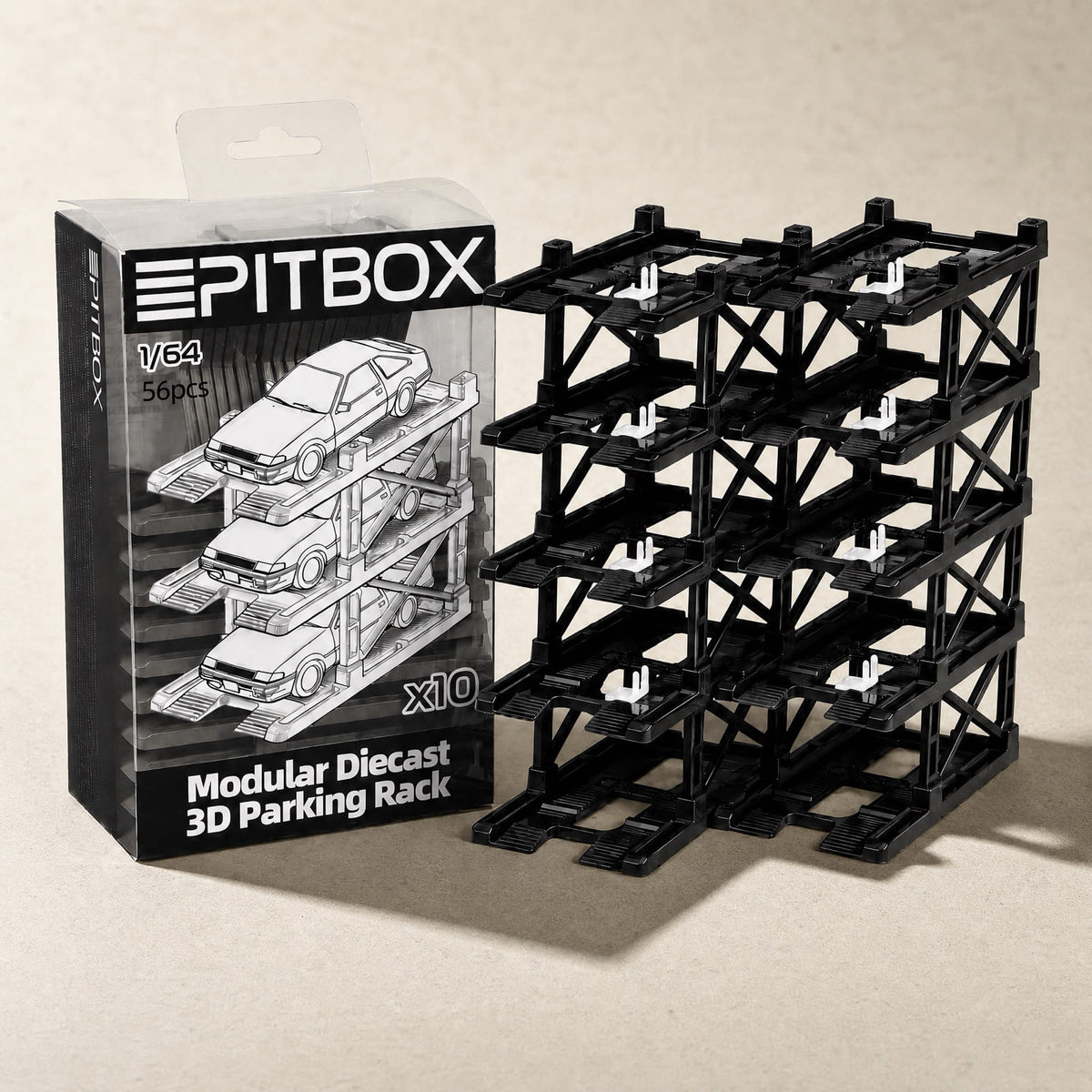 1:64 Modular Stackable Parking Garage