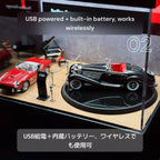 1/64 デスクトップ回転展示ケース・02ウッド
