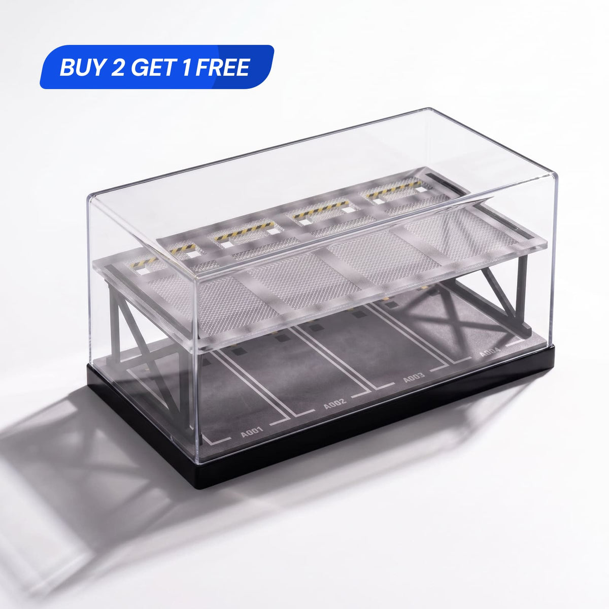 Double-Layer Display Case for 1:64 Diecast Car