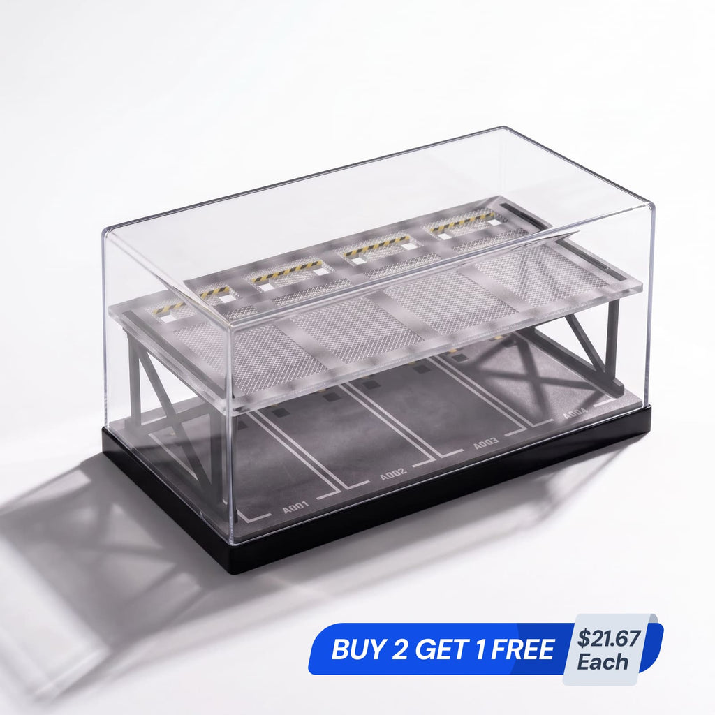 Double-Layer Display Case for 1:64 Diecast Car