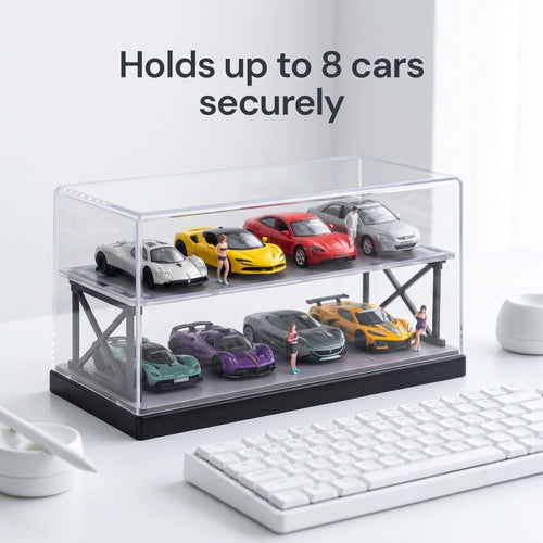 Double-Layer Display Case for 1:64 Diecast Car