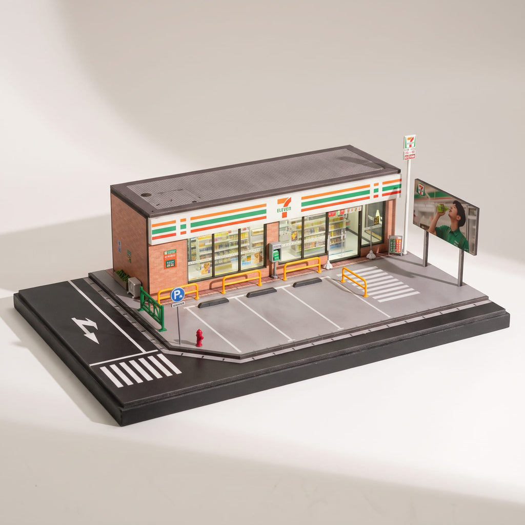 7-Eleven Convenience Store – 1:64 LED Diorama for Diecast Collectors