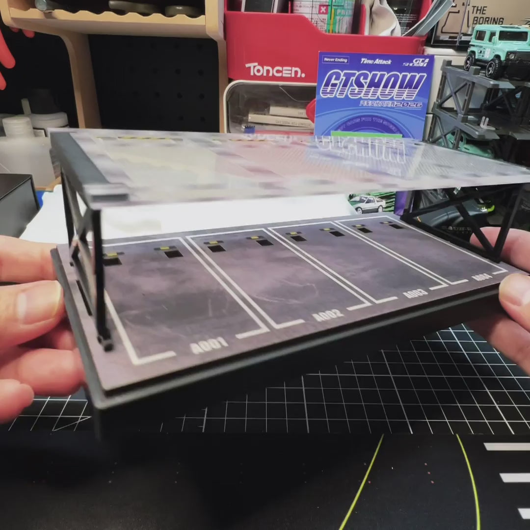 Double-Layer Display Case for 1:64 Diecast Car